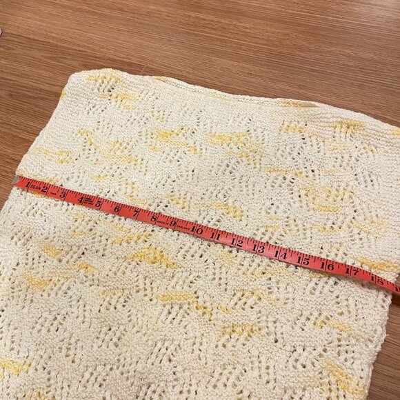 Vintage Handmade Popcorn Sweater Vest - Cream - Picture 11 of 14